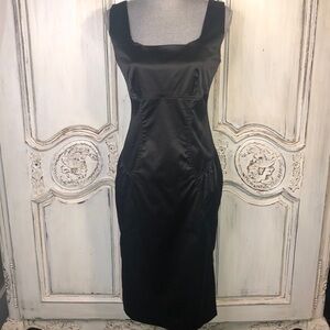 Elegant Black Midi Dress